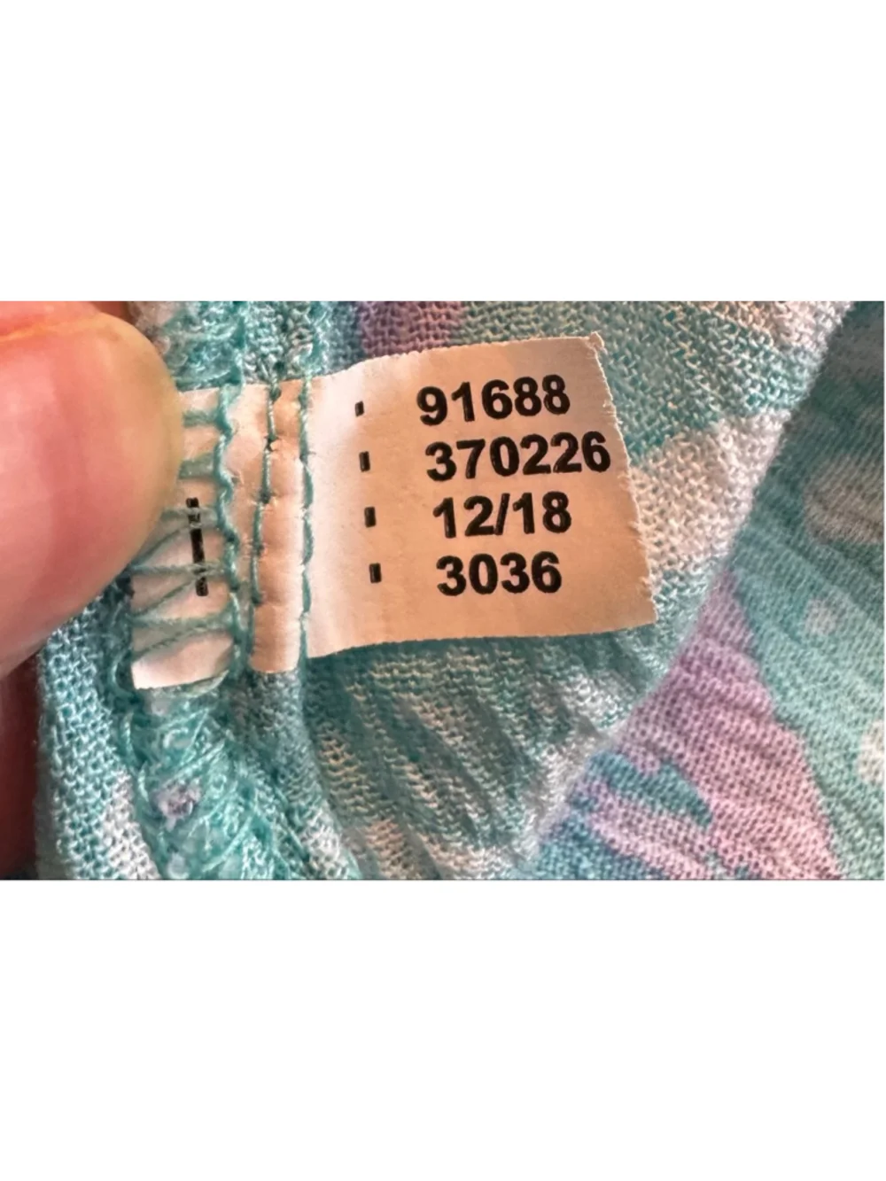 Girls Justice Turquoise Pink Patterned Tank Top Size 10